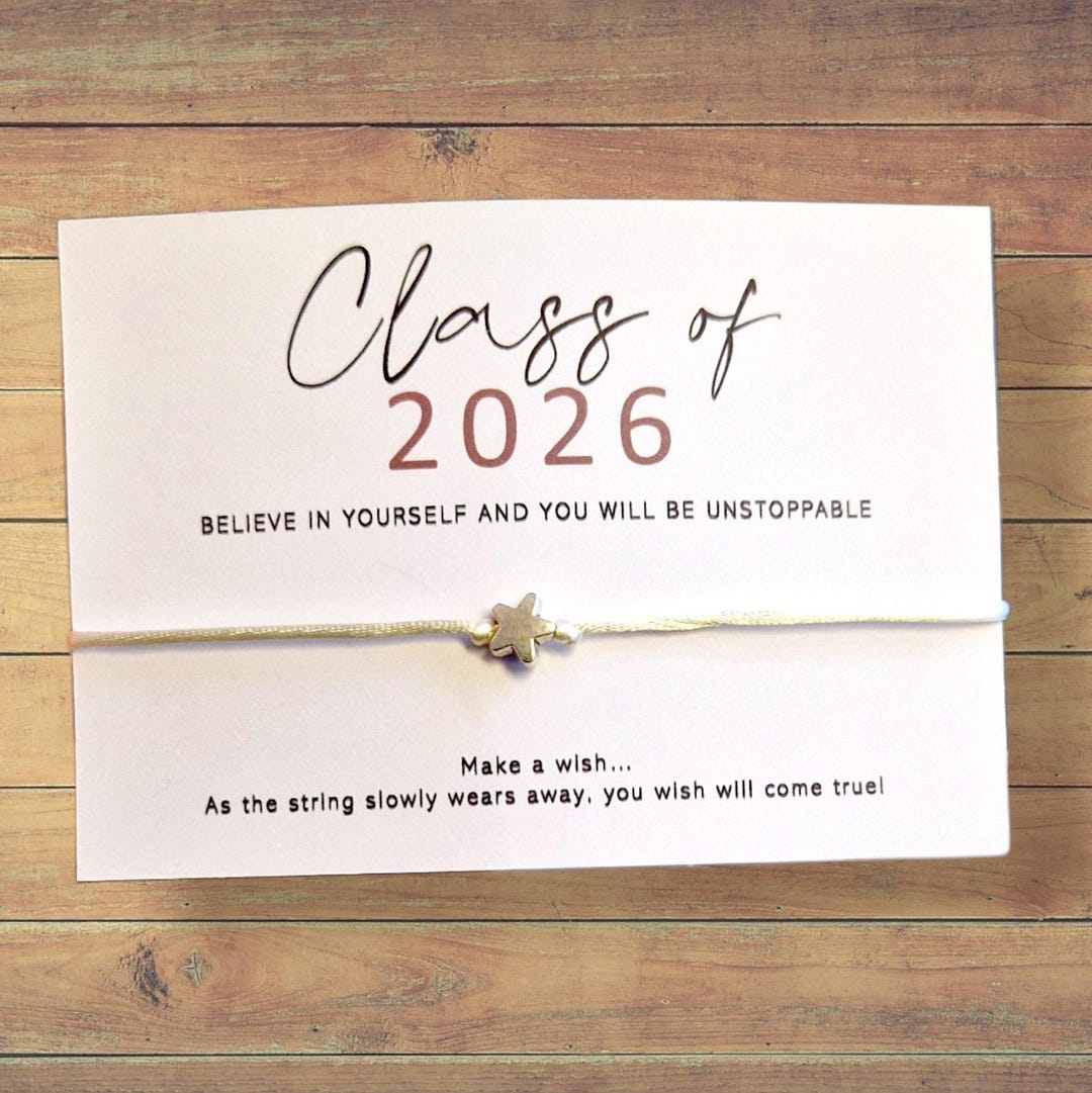 Class of 2026 Wish Bracelet | Class of 2026 Gift | Wish Strings ...