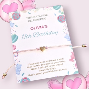 Candy Design Wunsch-Armband – Mädchen-Geburtstag-Party-Taschenfüller – süßes Themen-Armband – Kinder-Gastgeschenk – nettes Charme-Geschenk CnY3