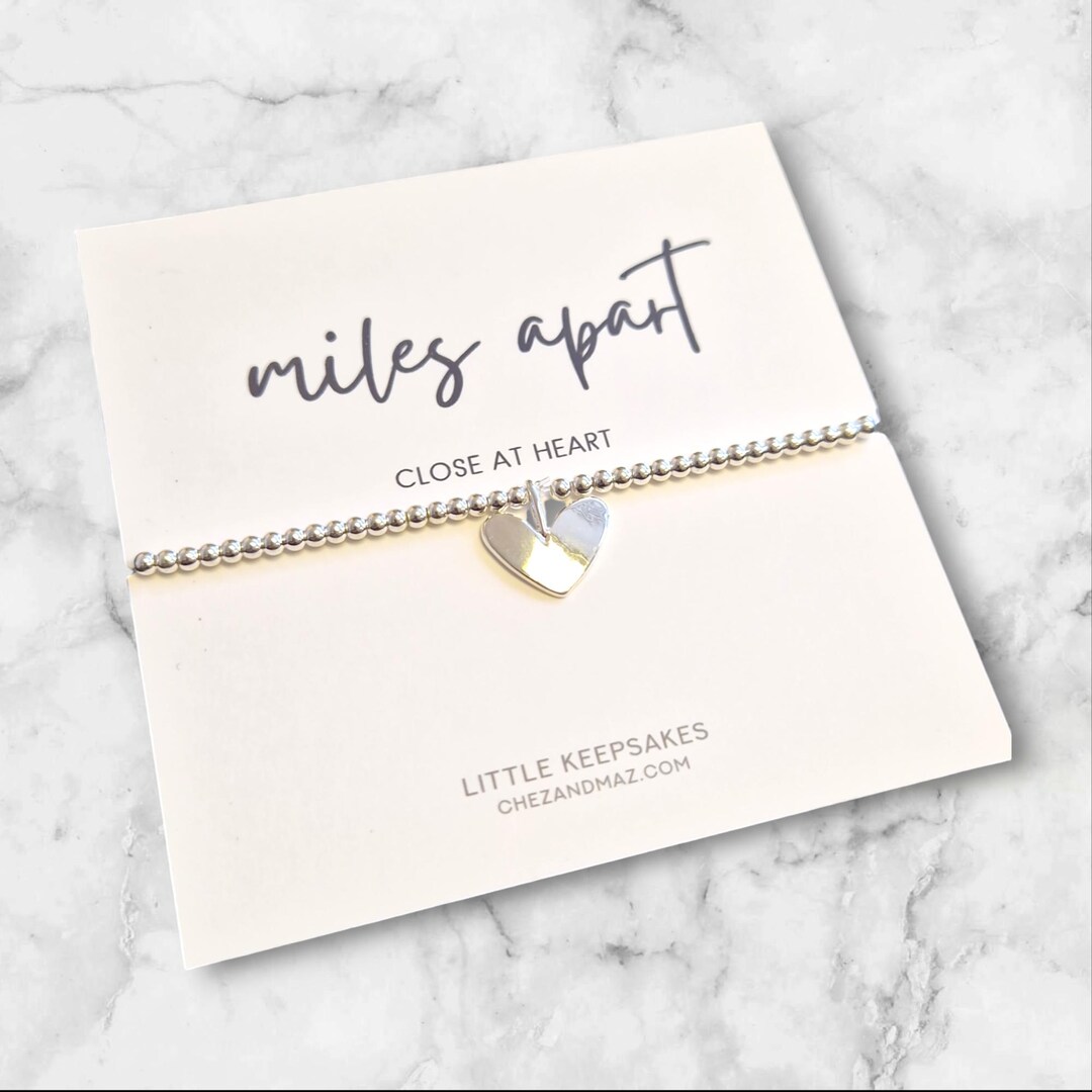 Miles Apart... Bracelet I Friend Gift I Family I Love I Longdistance I
