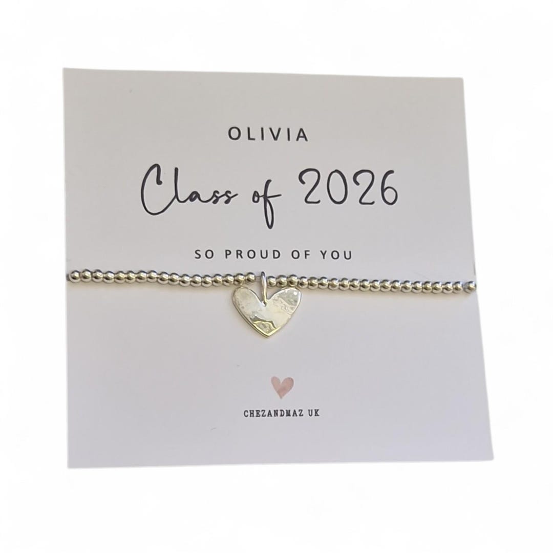 Class of 2026 Bracelet | so Proud of You Gift | Graduation Keepsake ...