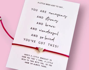 Eres increíble, fuerte Pulsera de los deseos: Tú puedes con esto - Regalo pensando en ti