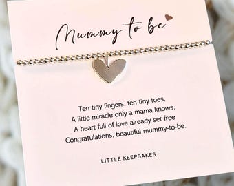 Mummy to be Bracelet - Gift for new mum Mummy to be Pregnancy congratulations Baby shower gift Gift Set Maternity New Mum
