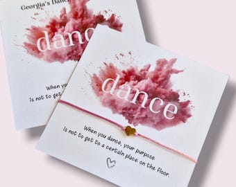 Personliga presenter till dansklasser Armband för dansönskningar Presenter till dansskola Studenter Danslag Danstävling Dansare Dansgrupp R&B Hiphop