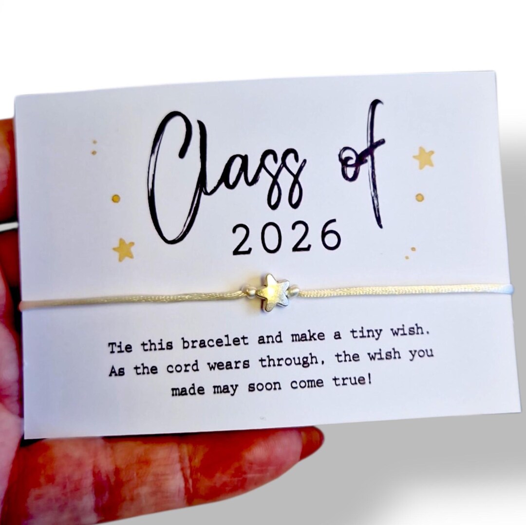Class of 2026 Wish Bracelet | School Leavers | Prom Night Gift | Prom ...