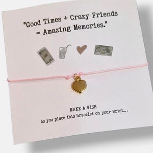 Girls Weekend 2025; Girls Getaway Gift; Girls Trip; Wish Bracelet; It&#39;s a Girls Weekend! Girls Weekend Gift -Charm Bracelet I Keepsake gw122