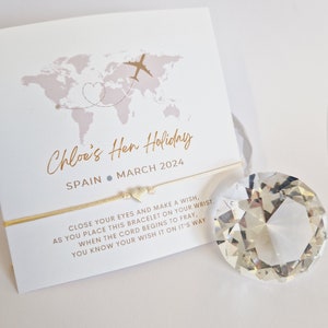 Hen Party Personalised Wish Bracelets - Hen Holiday - Travel - Aeroplane - Abroad - Hen Weekend - Girls Weekend- Hen Do- TR3