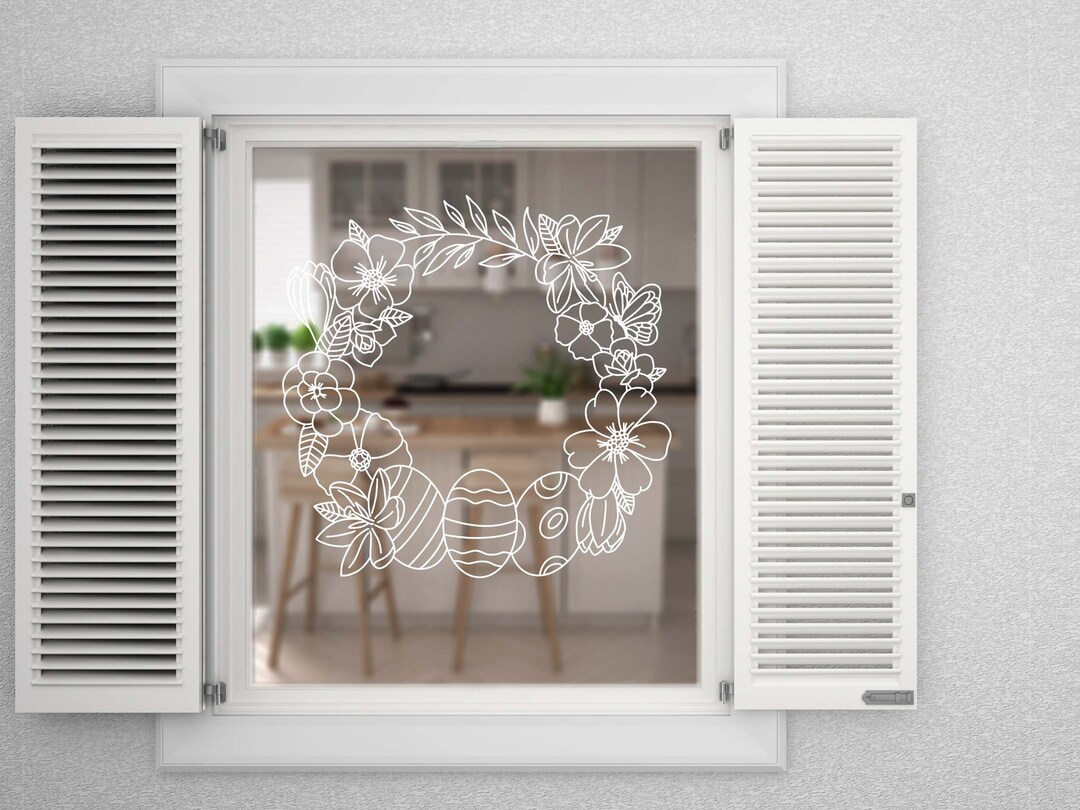 Easter Spring Window DIY Window Picture Template Easter Spring to Print - Etsy