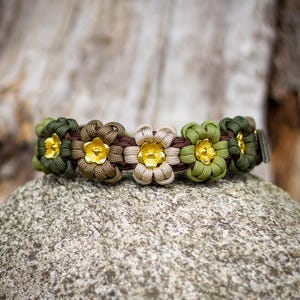 Geflochtenes Halsband für Hunde, geflochtenes Halsband aus Paracord, Herbst Accessoires für kleine Hunde, geflochtenes Makramee Halsband, Geburtstagsgeschenk für Hundemama