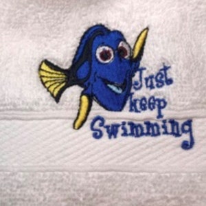 Dory just keep swimming towel bundle/set