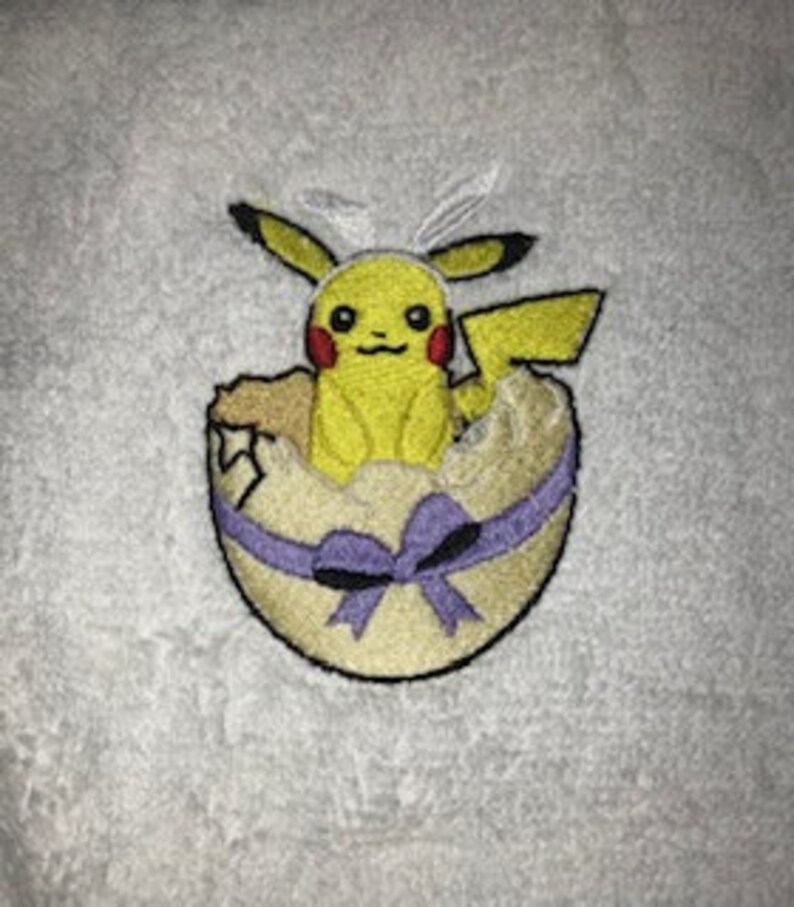 Easter Pikachu in Eggshell Bath Towel - Etsy UK