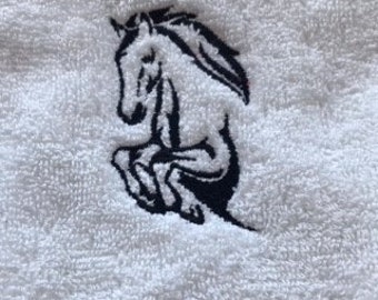 Horse outline Hand Towel