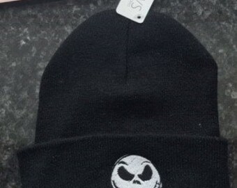Jack skellington-beanie voor volwassenen
