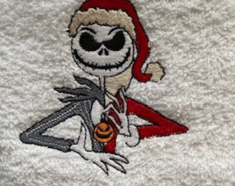 2 strony ręcznika Jack Skellington