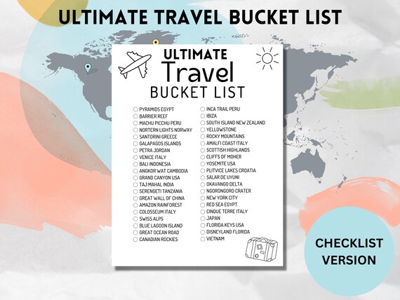 Ultimate Travel Bucket List For 2019