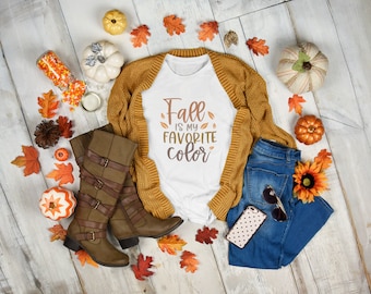 Fall Is My Favorite Color PNG: Autumn Sublimation Design (Digital Download