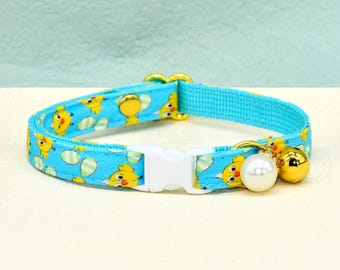 Huhn Katzenhalsband, Blaue Fliege für Kätzchen Halsband, Abreißverschluss