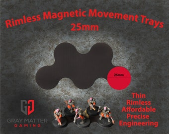 Magnetic Rimless Movement Tray - Staggered Formation - 25mm