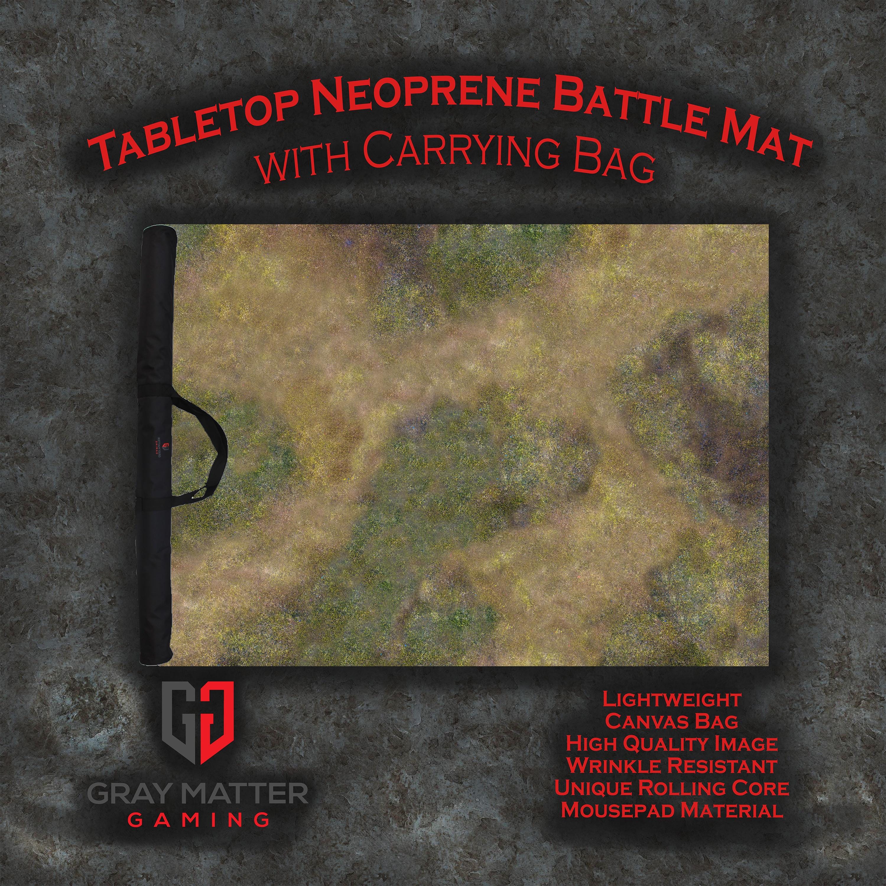 Tabletop Wargame Battle Mat W\ Bag - Autumn Prairie - 22x30 44x60 36x72 ...
