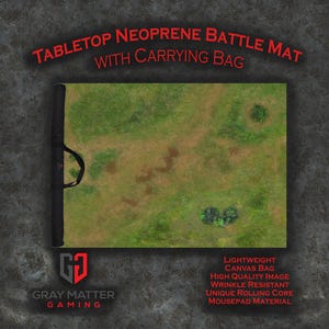 Tabletop Wargame Battle Mat w\ Bag - Traveler&#39;s Road - 44x60, 36x36, 36x72, 36x48, 48x72 - Neoprene
