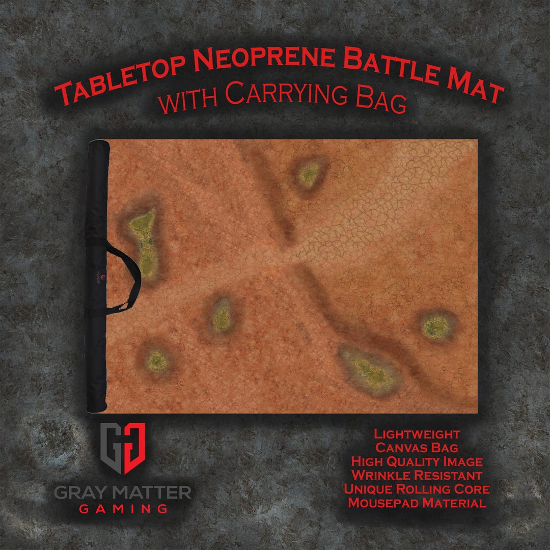 Tabletop Wargame Battle Mat W\ Bag - Toxic Cesspools - 44x60, 22x30 ...