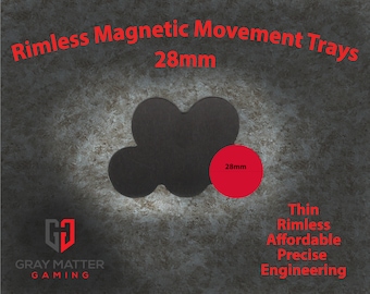 Magnetic Rimless Movement Tray - Tight Cloud Formation - 28mm