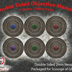 Objective Markers 7.57&quot; - Double Sided Neoprene - Scourge of Ghyran