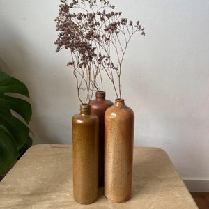 Set of three vintage jugs / earthenware vases