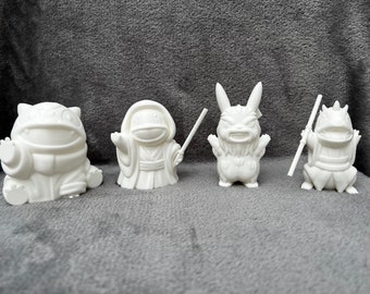 Star Wars x Poké crossover inspired model collection | Pikachu, Bulbasaur, Charmander, Squirtle