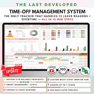 従業員の休暇申請 | 休暇PTOと休暇追跡Excel | Googleスプレッドシートテンプレート