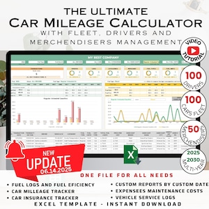 Car Mileage Calculator, Eficient Car Milleage Tracker with Car Milleage Log and Mileage Tracker for Accurate Vehicle Reporting