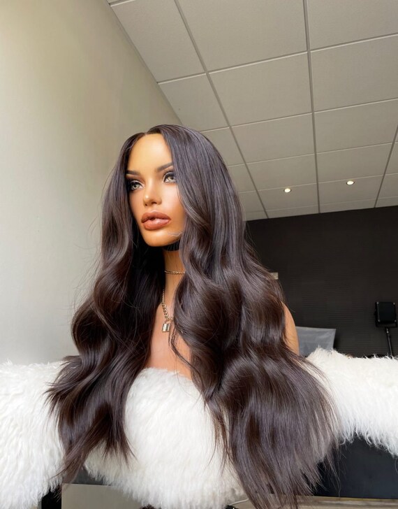 Malibu 22 Brunette Wavy Wig - Etsy