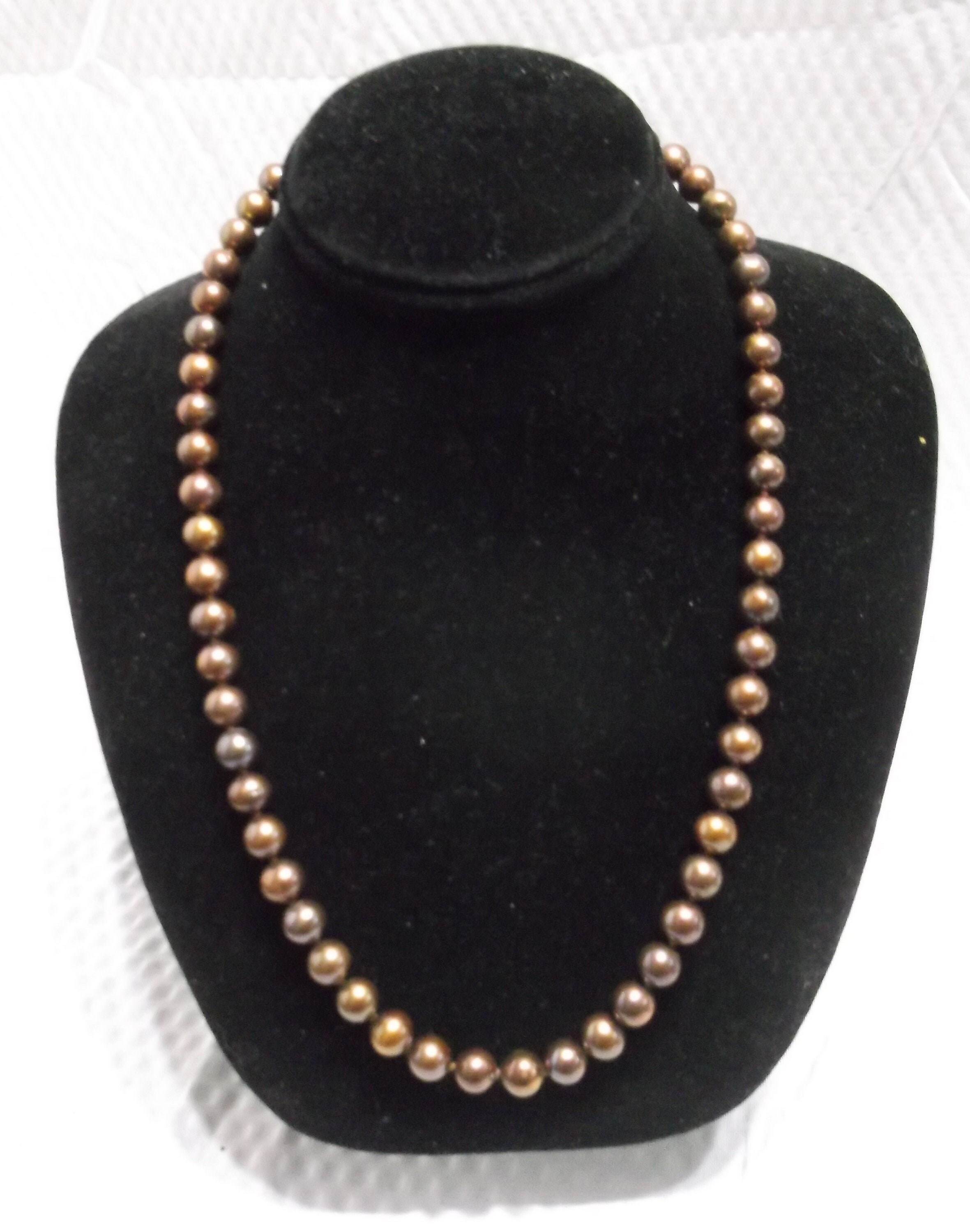 Freshwater Pearl Necklace with 14k Filigree Clasp