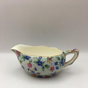 Vintage Royal Winton Milk/Cream Jug Old Cottage  Chintz Pattern 1920 Made in England