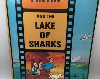 Vintage 1970s The adventures of TinTin and the Lake of Sharks  Herge Magnet