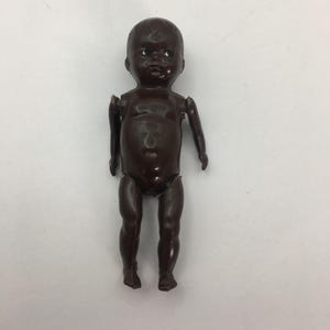 Vintage 1950s Black Baby Doll, Celluloid Doll, Vintage Plastic Doll, Vintage Doll, Pretend Play Made in England RARE