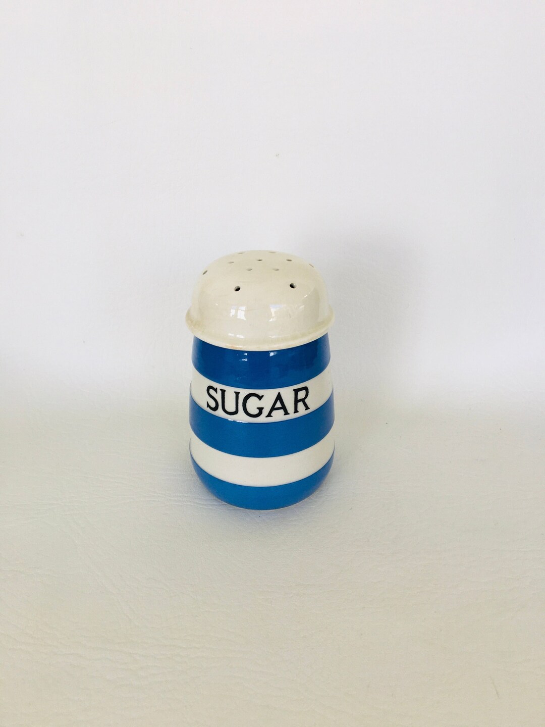 Vintage T.G Green Sugar Shaker Blue & White Cornish Ware 1930s Etsy UK