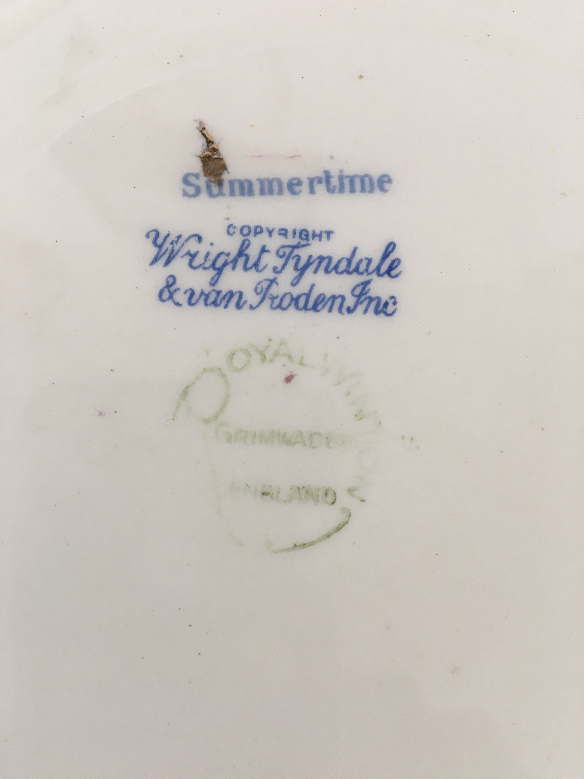 Royal Winton Summertime Chintz Cake/ Sandwich Plate 1950s Etsy