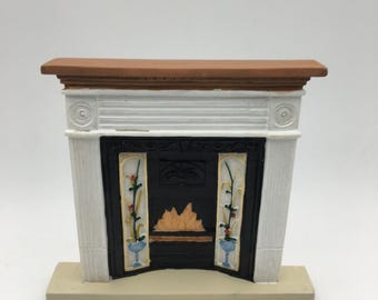 Camino Vittoriano Bianco Piccolo Per Casa Delle Bambole In Resina - Foto 10