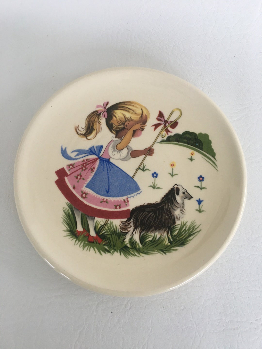 Vintage Nursery Rhyme Plate Midcentury Brixham Pottery 1960s Etsy