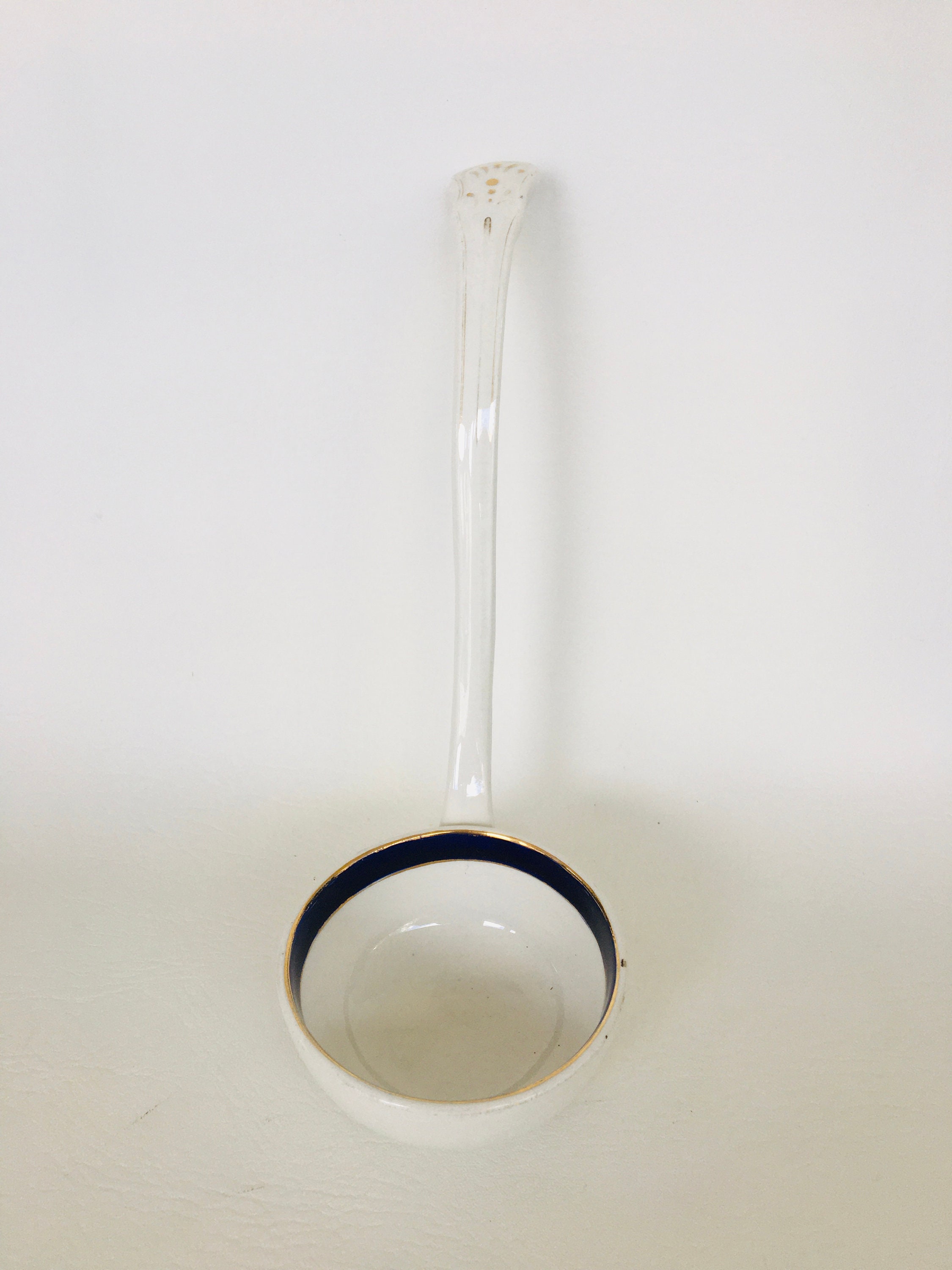 Antique Victorian Ceramic Ladle Blue/ White & Stonier Etsy
