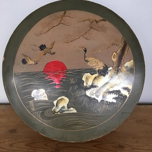 Vintage Japanese Box, Lacquer Box, Japanese Decorative Box, Storage Box, 1950s Made in Japan