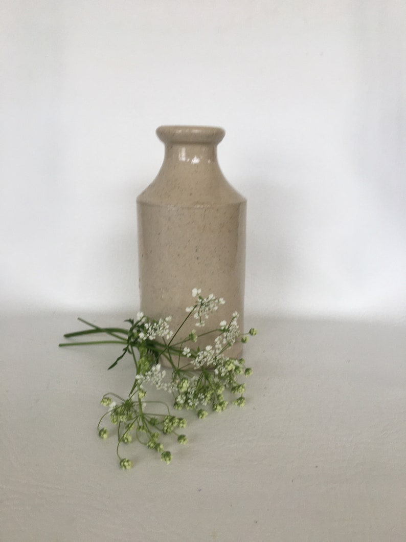 Antique Stoneware Ink Bottle Bud Vase Victorian Ironstone Etsy