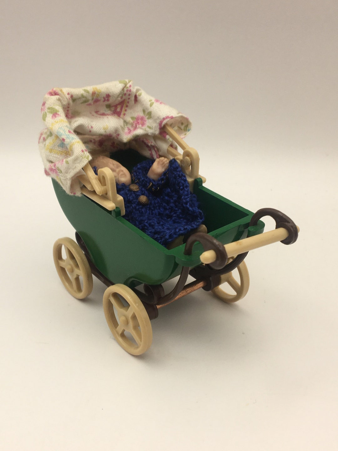 Vintage Dolls House Pram/ Baby Stroller & Baby Epoch 1985 Etsy