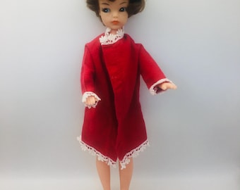 Vintage 1960s Sindy Doll Cosy Night Outfit Ref 12S64 Pedigree: DOLL DISPLAY ONLY