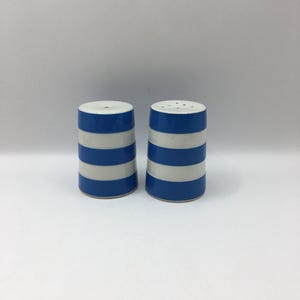 Vintage Cornishware Pots de sel et de poivre bleus et blancs T.G.Green ustensiles de cuisine