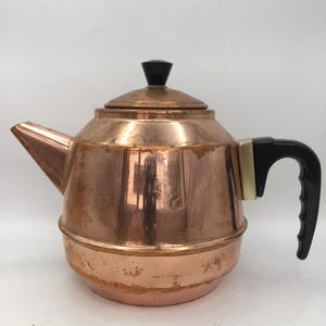 Vintage Copper Kettle /Teapot Simplex Patent Copper Kettle, Made in England, Farmhouse Kitchen, Cosy Cottage Decor