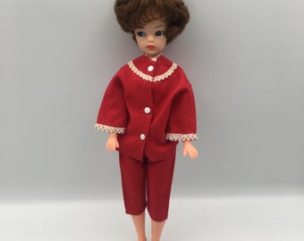Pedigree Sindy 1960s  Frosty Night Outfit Ref 12S62, Vintage  Fashion Teen Dolls Clothes  (NO DOLL)