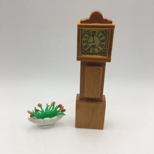 Vintage Dolls House Grandfather Clock, Lundby Clock, Tall Clock, Hall Clock, Wooden Clock,  1.16 Scale Caroline’s Home