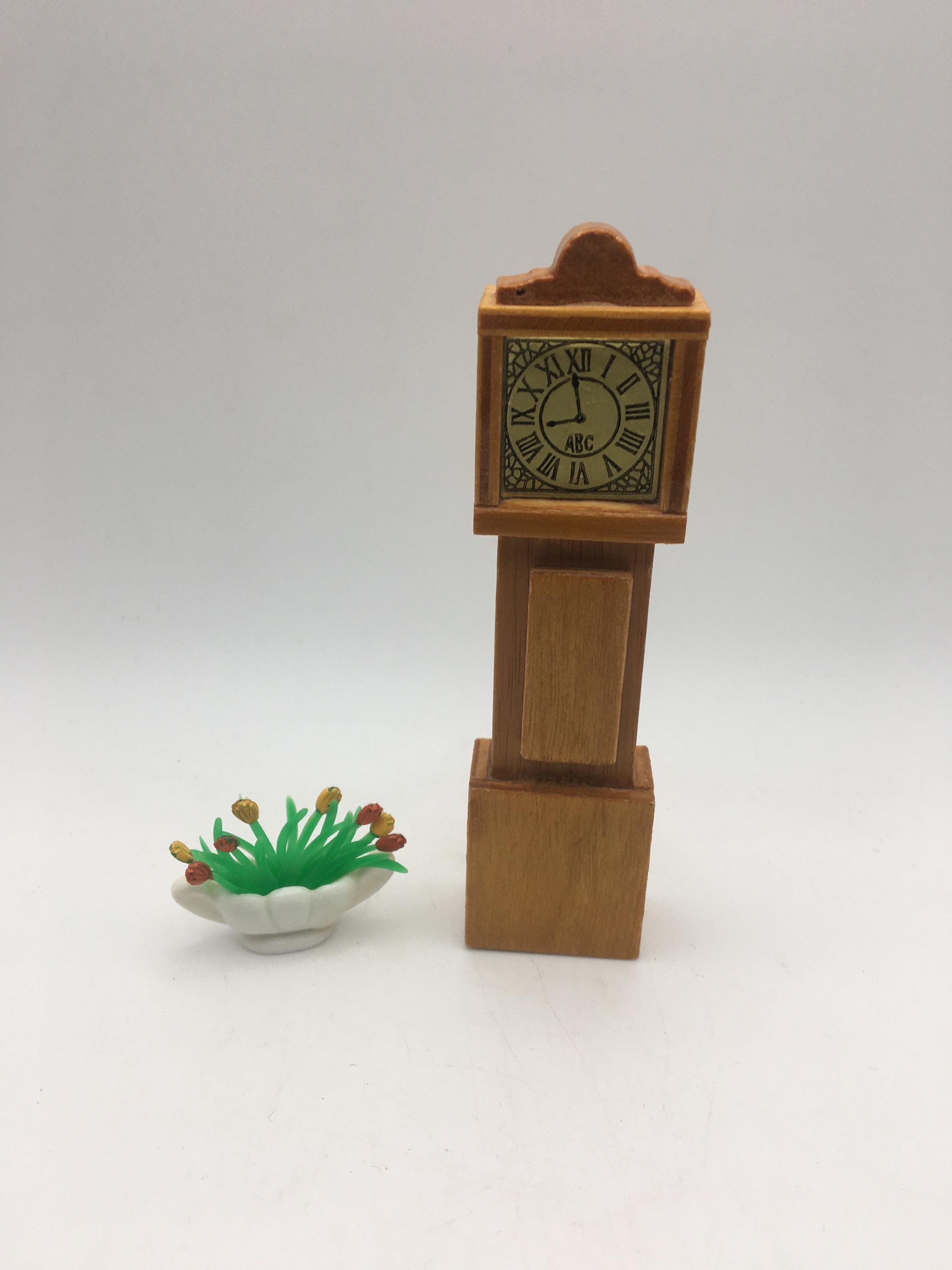 Vintage Dolls House Grandfather Clock, Lundby Clock, Tall Clock, Hall Clock, Wooden Clock,  1.16 Scale Caroline’s Home