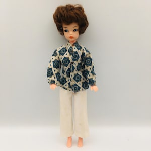 Vintage Sindy 1960s Springtime Blouse & Bell Bottom Trousers: NO DOLL